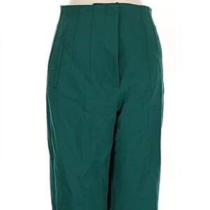High waisted green pants